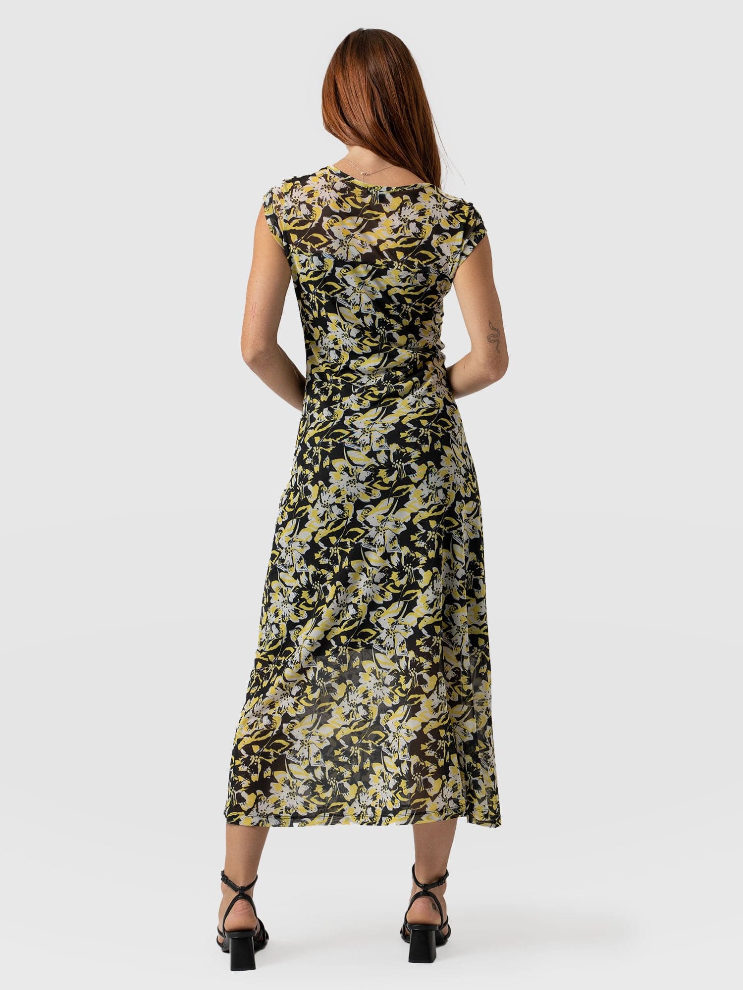 Poppy Mesh Dress Jardin Stencil - Women's Dresses | Saint + Sofia® EU